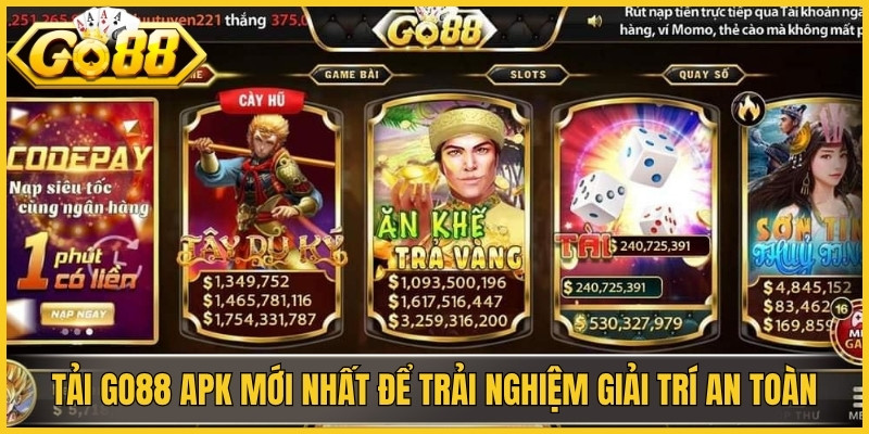 Tải GO88 APK mới nhất để trải nghiệm giải trí an toàn, mượt mà